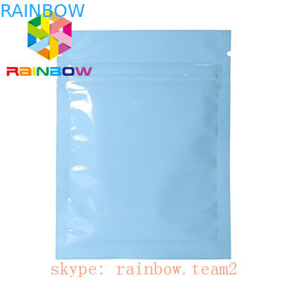 عادي مايلر زيبلوك الألومنيوم احباط الحقائب لتغليف ورق الشاي / ميني 3 الجانب الكيس مختوم