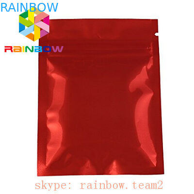 وردي معدني احباط مايلر الرمز البريدي قفل ثلاثي الجانب مختومة الحقائب الغذائية المسطحة شيا البذور التغليف