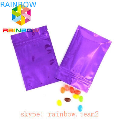 شكل مسطح الألومنيوم احباط الحقيبة التعبئة والتغليف القنب حقيبة الحقيبة الحقيبة مع سحاب