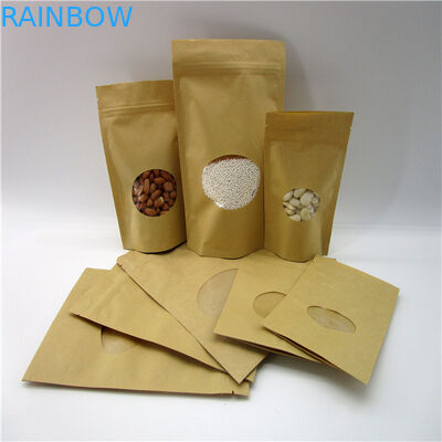 شكل بيضوي مخصص أكياس الورق / مسحوق الأرز مسحوق الحقيبة التعبئة والتغليف