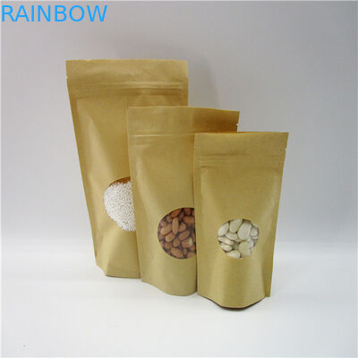 شكل بيضوي مخصص أكياس الورق / مسحوق الأرز مسحوق الحقيبة التعبئة والتغليف