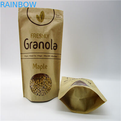 شكل بيضوي مخصص أكياس الورق / مسحوق الأرز مسحوق الحقيبة التعبئة والتغليف