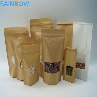 شكل بيضوي مخصص أكياس الورق / مسحوق الأرز مسحوق الحقيبة التعبئة والتغليف