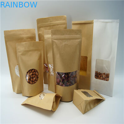 شكل بيضوي مخصص أكياس الورق / مسحوق الأرز مسحوق الحقيبة التعبئة والتغليف