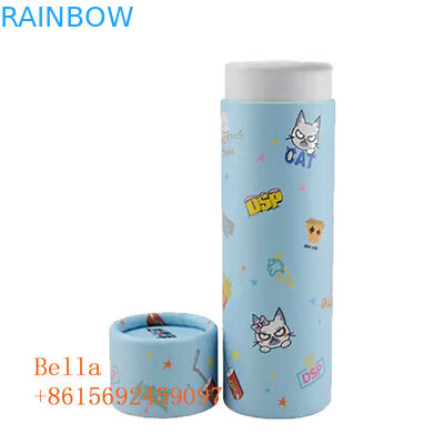 اسطوانة على شكل ورقة مربع التعبئة والتغليف