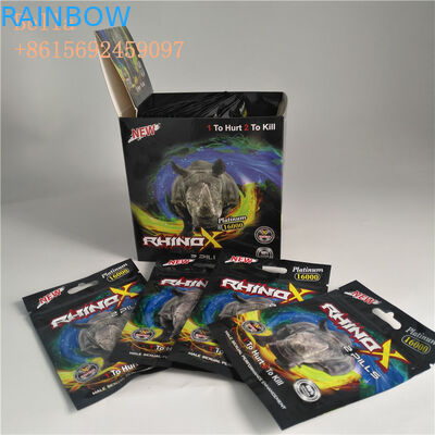 شنق هول الحقائب البلاستيكية التعبئة زيبلوك أكياس حبوب منع الحمل سستة البلاستيك حقيبة احباط مع طباعة الشعار