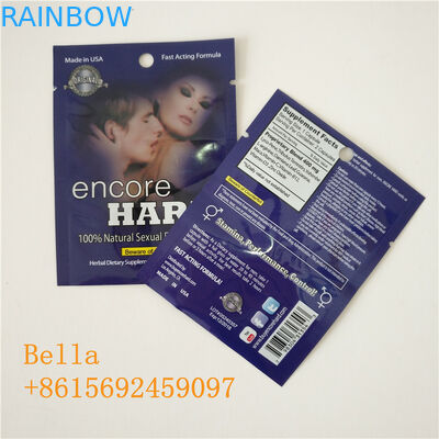 شنق هول الحقائب البلاستيكية التعبئة زيبلوك أكياس حبوب منع الحمل سستة البلاستيك حقيبة احباط مع طباعة الشعار