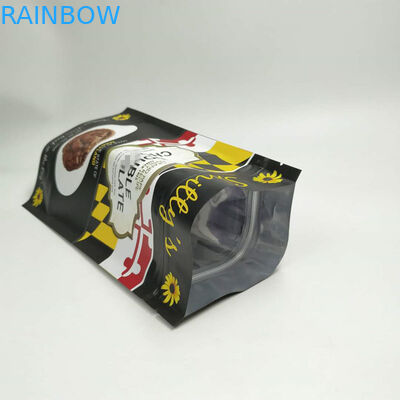 Stand Up Snack Bag تغليف ثلاثة الجانبية ختم جولة ركن مع سحاب