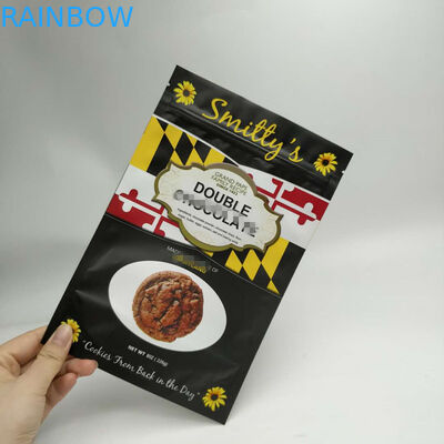 Stand Up Snack Bag تغليف ثلاثة الجانبية ختم جولة ركن مع سحاب