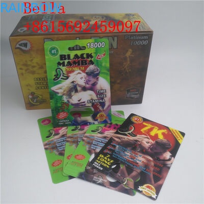 تغليف نفطة البلاستيك الأسود للذكور تعزيز كبسولة التعبئة والتغليف