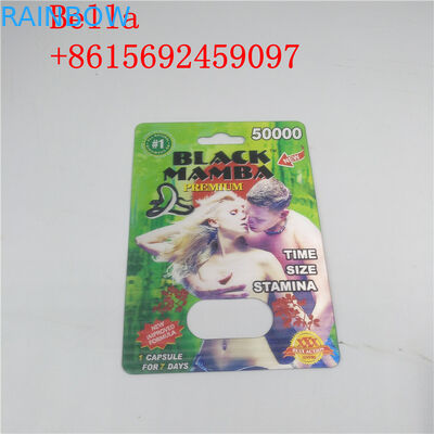 تغليف نفطة البلاستيك الأسود للذكور تعزيز كبسولة التعبئة والتغليف