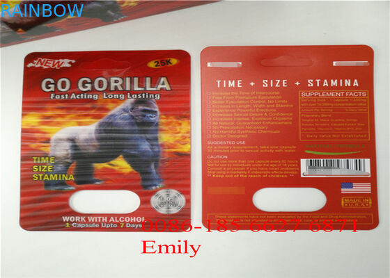 أحمر Goldreallas نفطة حزمة تغليف حار ختم للصناعات الدوائية الصناعية