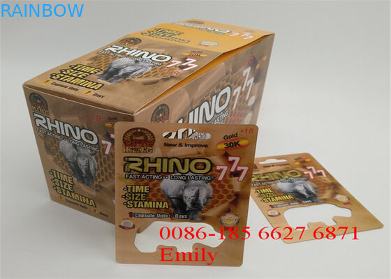 المغلفة ورقة نفطة بطاقة التغليف لامع التصفيح للحصول على حبوب تعزيز الجنسي