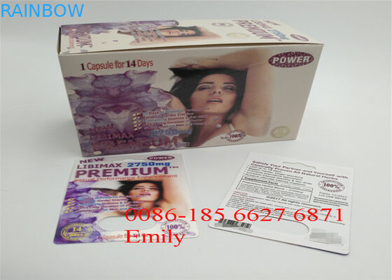 المغلفة ورقة نفطة بطاقة التغليف لامع التصفيح للحصول على حبوب تعزيز الجنسي