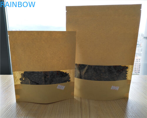 الجانب الأمامي واضح أكياس الورق المخصصة لمسحوق / كاندي / القهوة