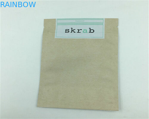 الجانب الأمامي واضح أكياس الورق المخصصة لمسحوق / كاندي / القهوة