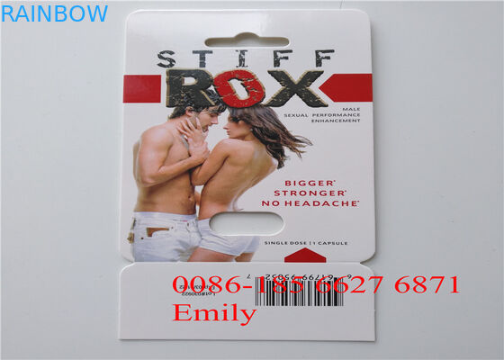 مريحة rhinino pills نفطة حزمة التغليف مع سطح تأثير النقش