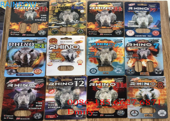 مريحة rhinino pills نفطة حزمة التغليف مع سطح تأثير النقش
