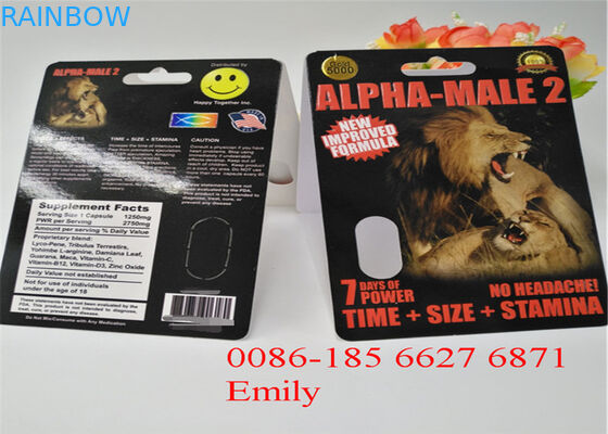 OEM بطاقة نفطة التغليف لتعزيز التعبئة والتغليف كبسولات ماكس مان