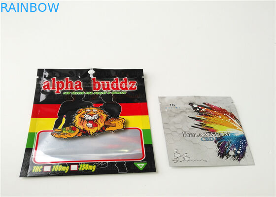 حجم صغير التعبئة والتغليف البخور العشبية شعار مخصص مطبوعة مع طبقة الألومنيوم مغلفة