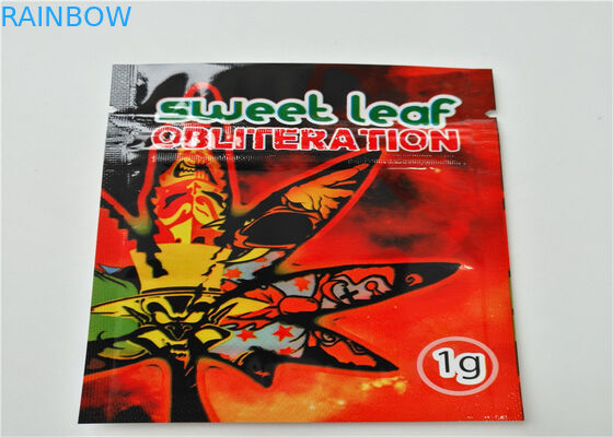 حجم صغير التعبئة والتغليف البخور العشبية شعار مخصص مطبوعة مع طبقة الألومنيوم مغلفة