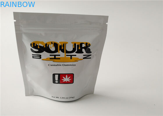 Buttom Closure Herbal Incense Packaging الطباعة الحفر مع محكم ختم زيبر