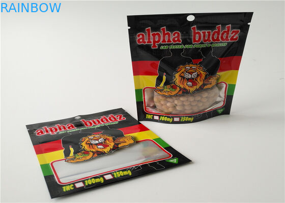 Buttom Closure Herbal Incense Packaging الطباعة الحفر مع محكم ختم زيبر