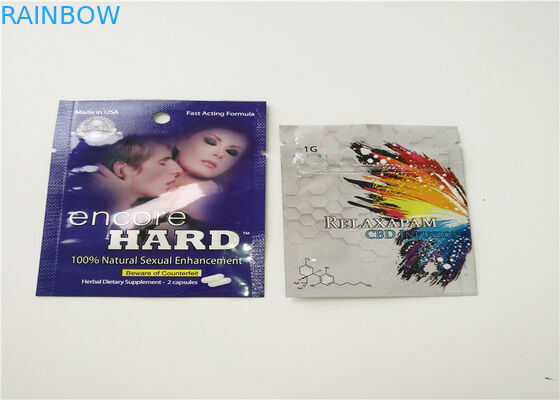 Buttom Closure Herbal Incense Packaging الطباعة الحفر مع محكم ختم زيبر