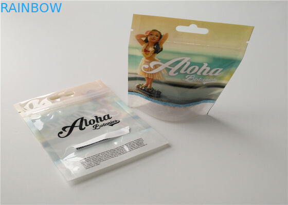 Buttom Closure Herbal Incense Packaging الطباعة الحفر مع محكم ختم زيبر