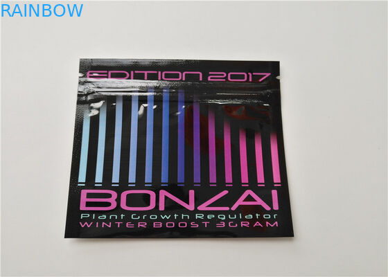 Buttom Closure Herbal Incense Packaging الطباعة الحفر مع محكم ختم زيبر