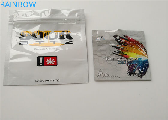 THC الأغلاق التعبئة والتغليف العشبية البخور ، أكياس البلاستيك زيبر لتعبئة حبوب منع الحمل