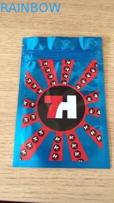 لامع احباط أكياس البلاستيك زيبر 7H مخصص تسمية مطبوعة لكبسولات بذور CBD