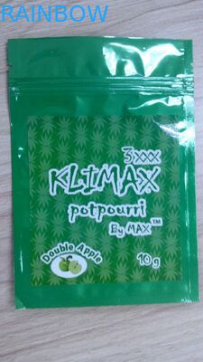 رائحة البخور العشبية برهان التعبئة والتغليف ، أكياس البلاستيك زيبر لتغليف المواد الغذائية