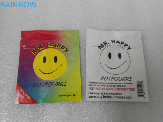 أكياس بلاستيكية سستة الصف الغذاء 8 ألوان ل CBD المنتج 46 * 33 * 30 سم