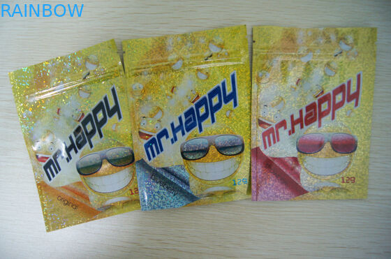 أكياس بلاستيكية سستة الصف الغذاء 8 ألوان ل CBD المنتج 46 * 33 * 30 سم