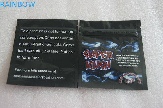 ارتفاع حاجز البخور العشبية التغليف ، PE المواد البلاستيكية سستة أكياس