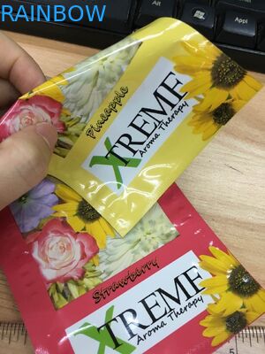 CBD زهرة الأعشاب البخور التغليف ، أكياس رقائق الألومنيوم الطبية مع ثمانية ألوان