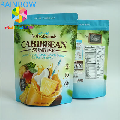 لامع احباط الالومنيوم احباط الحقائب 100mircon للسكر الخبز الكوكيز