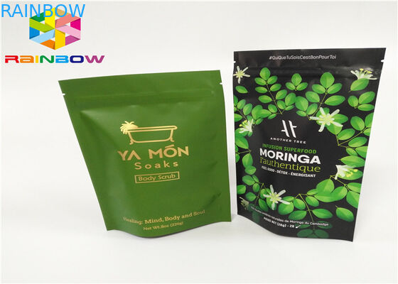 مخصص مطبوعة الشاي قابلة لإعادة التدوير مخصص الرمز البريدي الألومنيوم احباط الشاي تغليف أغذية زيبلوك مايلر كيس للبن مسحوق الحقيبة