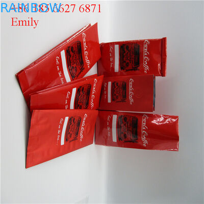 PET مواد الألومنيوم احباط أكياس لامعة تأثير اللون مع تين التعادل 10000pcs