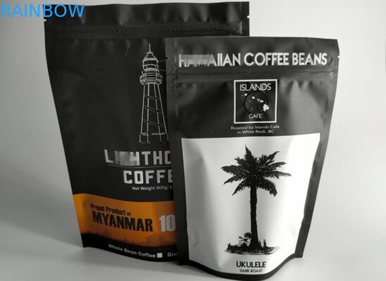 مغلفة تغليف الحقائب البلاستيكية المخصصة ختم زيبر الأعلى مع صمام