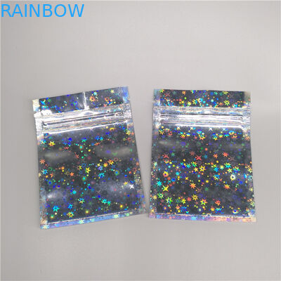 سحاب مسحوق تغليف احباط أكياس صغيرة الحجم ثلاثة جانبي ختم لشكل الاعشاب والشاي