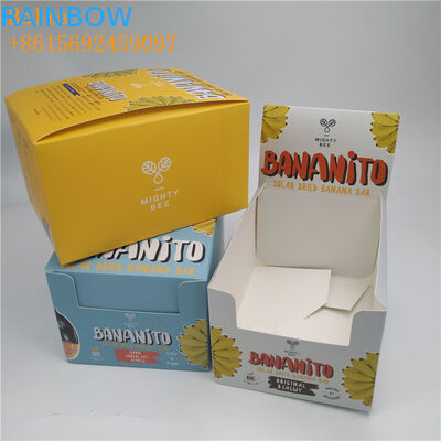 CMYK / علبة ورق عرض ملون مخصصة شهادة SGS لقطعة الشوكولاته