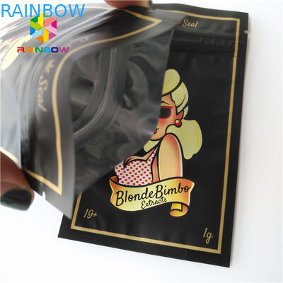 ثلاث الحقائب البلاستيكية مختومة الجانب التعبئة والتغليف للملابس / زينة فتاة