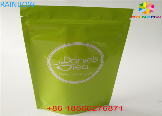 أكياس رقائق الألومنيوم التعبئة والتغليف البلاستيكية التعبئة والتغليف ثلاثي الجانب مختومة مع الأعلى زيبلوك