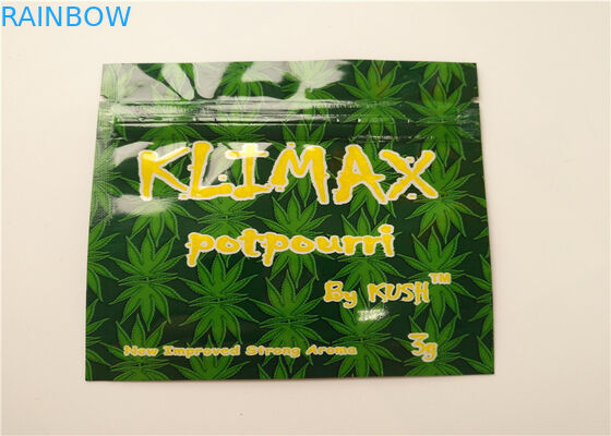 SGS التعبئة والتغليف البخور العشبية الهولوغرام احباط VAP خرطوشة مصغرة أكياس مايلر Ziplock