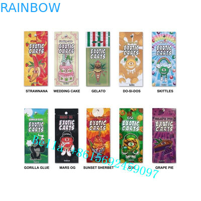 مخصص مطبوعة أكياس مايلر CBD Vape خراطيش كيس التغليف وحجم صغير زيبر حقيبة ل Vape للدبابات