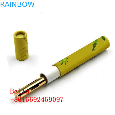 جولة سي بي دي النفط ورقة مربع التعبئة والتغليف أنبوب أسطواني الشكل شعار مخصص للأعشاب