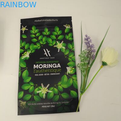 الصف الغذاء الوقوف أكياس الحقيبة البلاستيكية المخصصة احباط لامع إنهاء لتغليف الشاي