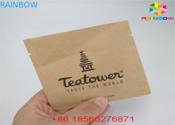 ماتشا الشاي الوقوف سحاب الحقيبة مغلفة مادة الألومنيوم احباط سلة ورق الكرافت